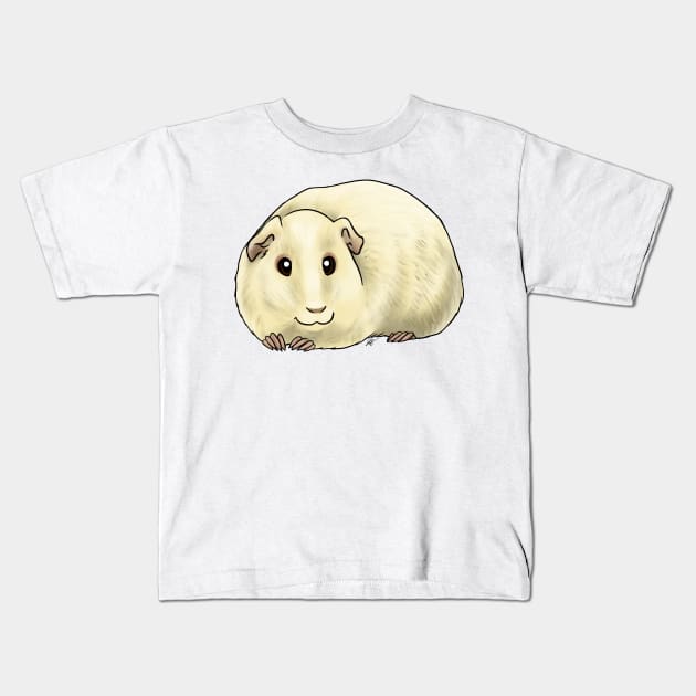 Small Mammal - American Guinea Pig - Cream Kids T-Shirt by Jen's Dogs Custom Gifts and Designs